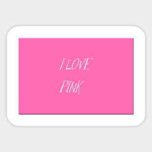 Pink colour tshirt design Sticker